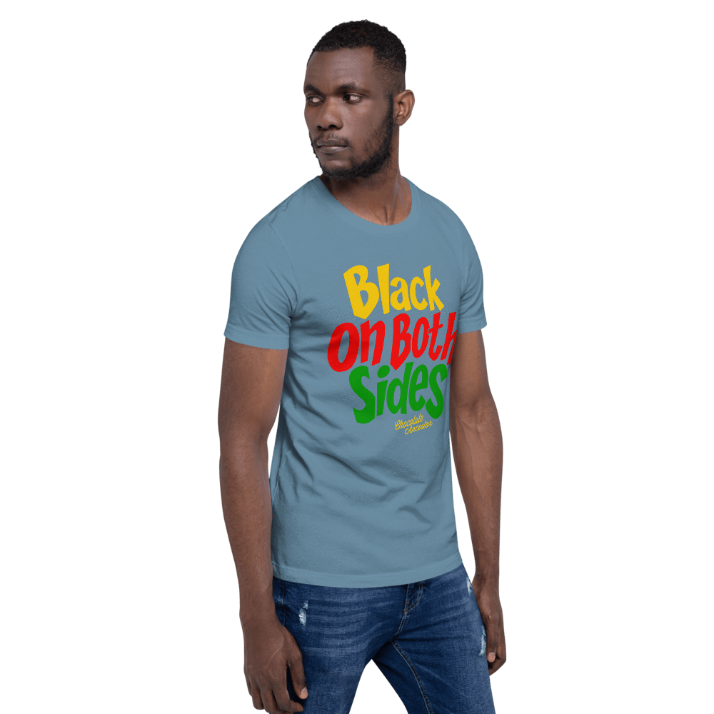 Black on Both Sides (YRG) Short-Sleeve Unisex T-Shirt - Chocolate Ancestor