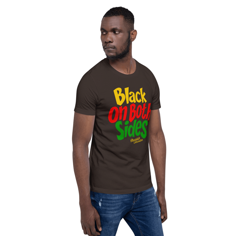 Black on Both Sides (YRG) Short-Sleeve Unisex T-Shirt - Chocolate Ancestor