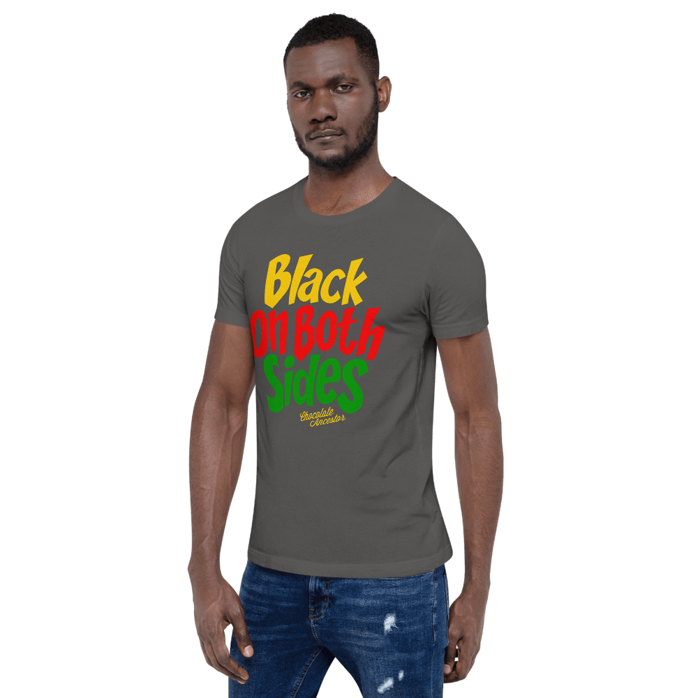 Black on Both Sides (YRG) Short-Sleeve Unisex T-Shirt - Chocolate Ancestor