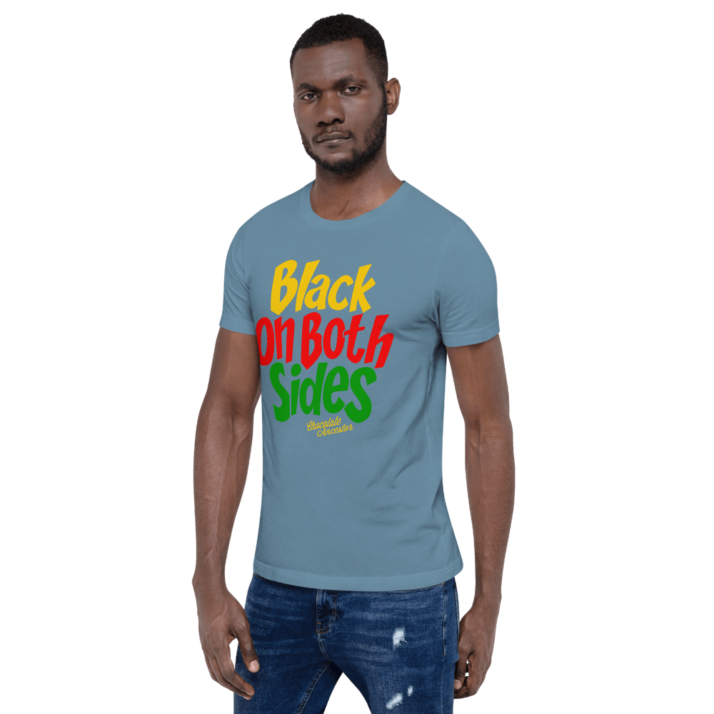 Black on Both Sides (YRG) Short-Sleeve Unisex T-Shirt - Chocolate Ancestor