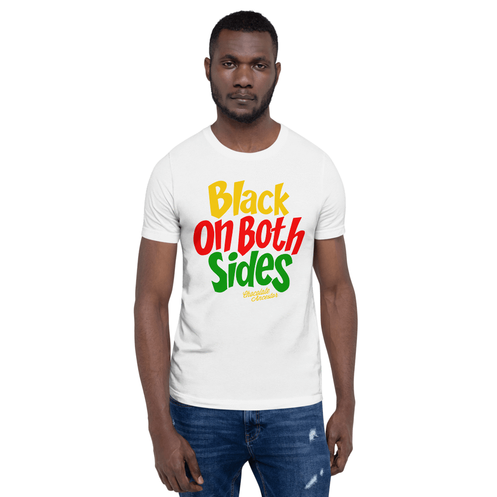 Black on Both Sides (YRG) Short-Sleeve Unisex T-Shirt - Chocolate Ancestor