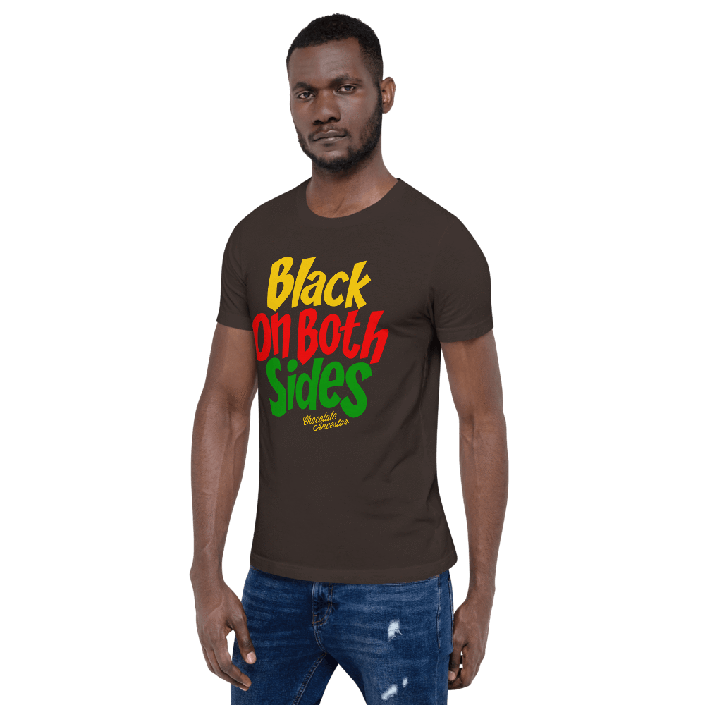 Black on Both Sides (YRG) Short-Sleeve Unisex T-Shirt - Chocolate Ancestor