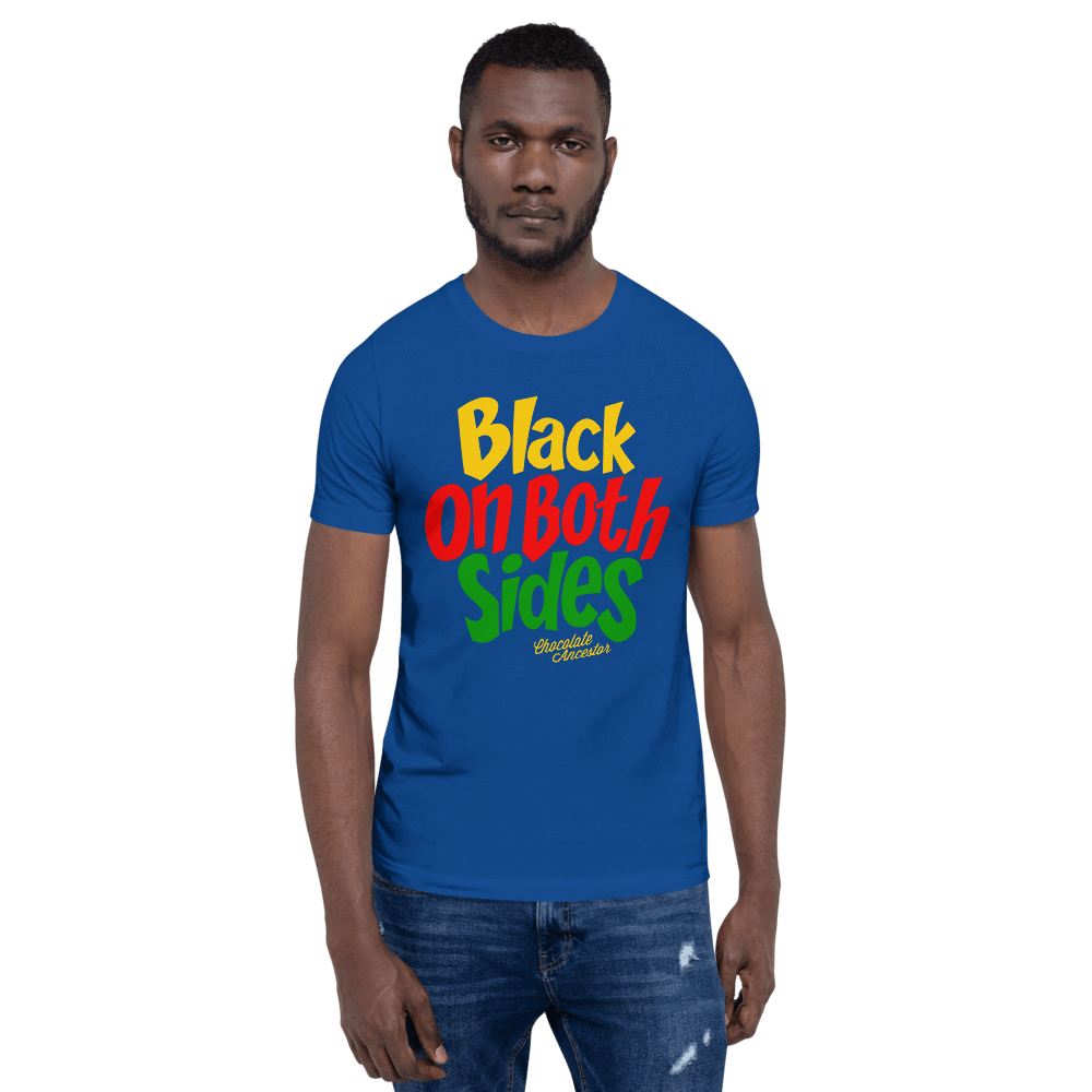 Black on Both Sides (YRG) Short-Sleeve Unisex T-Shirt - Chocolate Ancestor