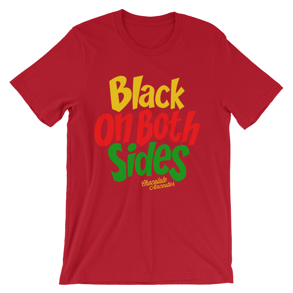 Black on Both Sides (YRG) Short-Sleeve Unisex T-Shirt - Chocolate Ancestor