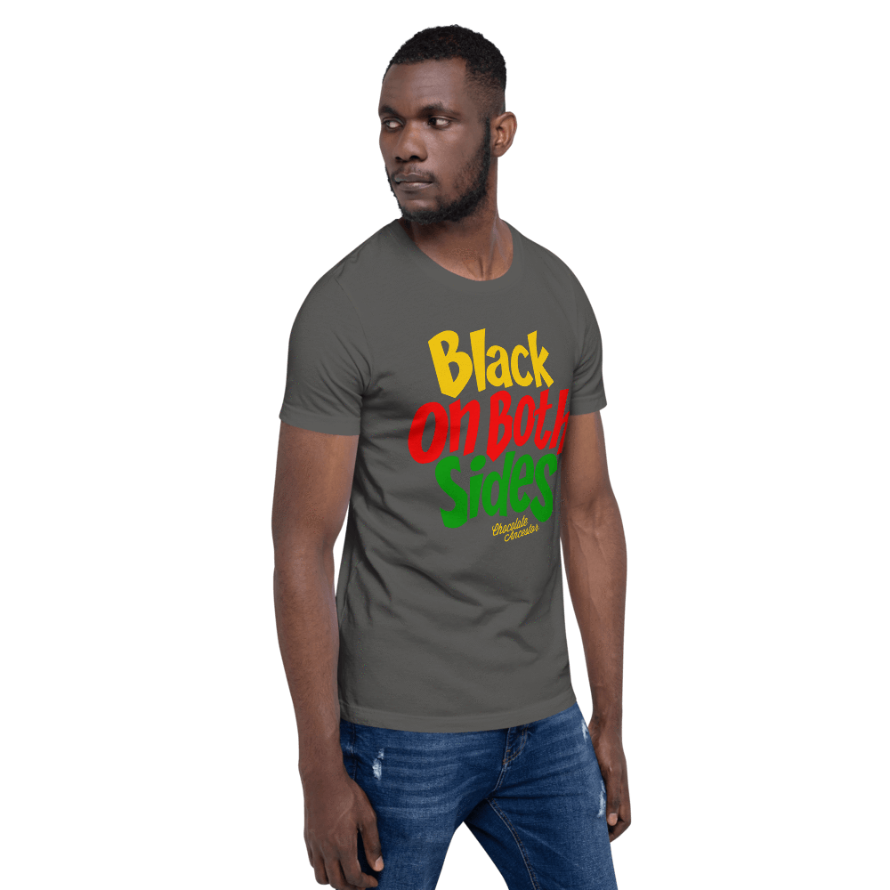 Black on Both Sides (YRG) Short-Sleeve Unisex T-Shirt - Chocolate Ancestor