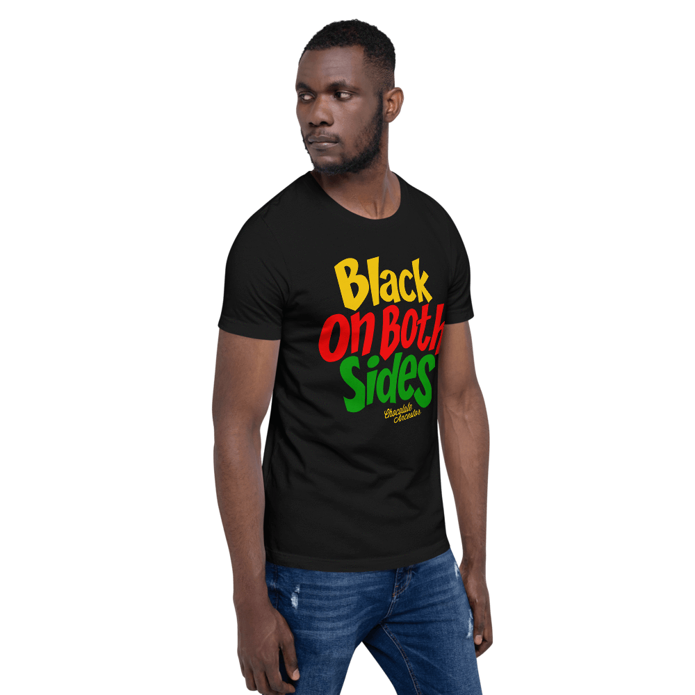 Black on Both Sides (YRG) Short-Sleeve Unisex T-Shirt - Chocolate Ancestor