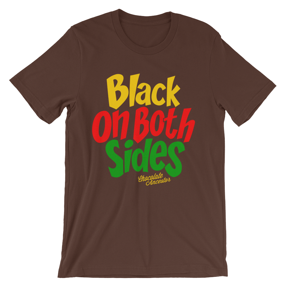 Black on Both Sides (YRG) Short-Sleeve Unisex T-Shirt - Chocolate Ancestor