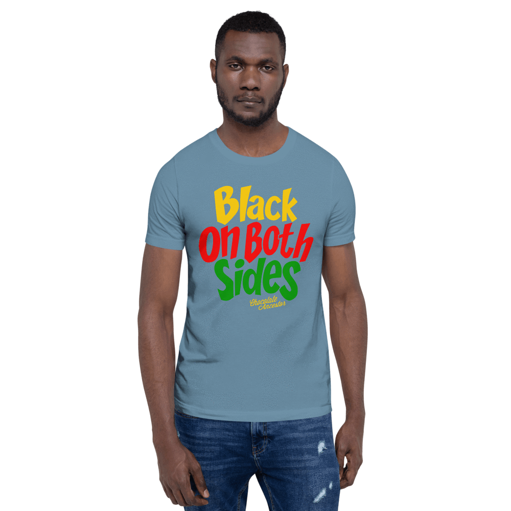 Black on Both Sides (YRG) Short-Sleeve Unisex T-Shirt - Chocolate Ancestor