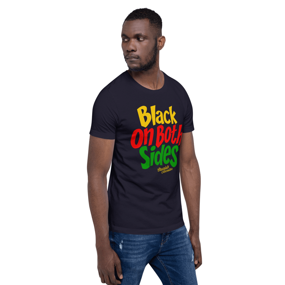 Black on Both Sides (YRG) Short-Sleeve Unisex T-Shirt - Chocolate Ancestor