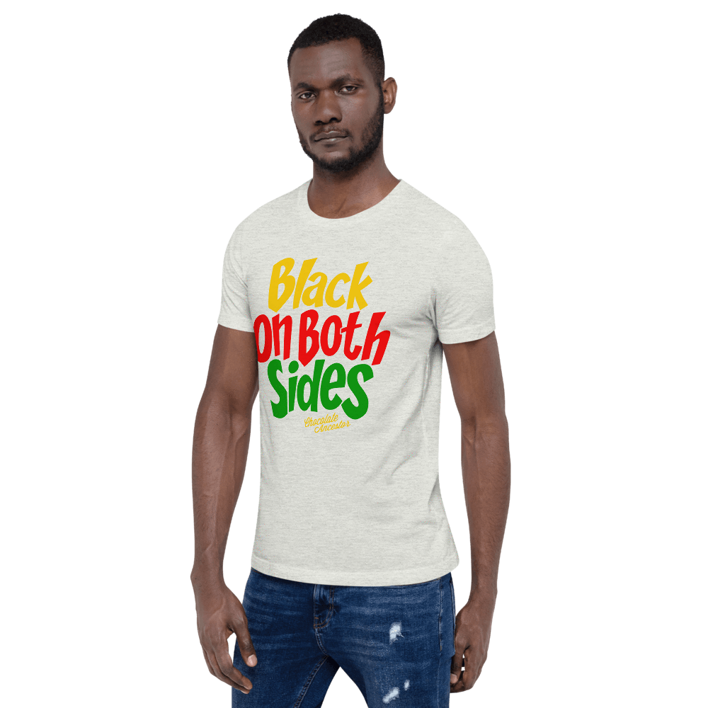 Black on Both Sides (YRG) Short-Sleeve Unisex T-Shirt - Chocolate Ancestor