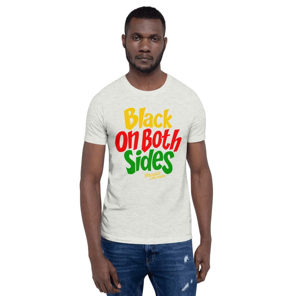 Black on Both Sides (YRG) Short-Sleeve Unisex T-Shirt - Chocolate Ancestor