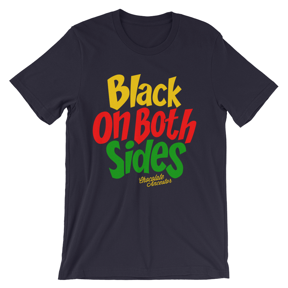 Black on Both Sides (YRG) Short-Sleeve Unisex T-Shirt - Chocolate Ancestor