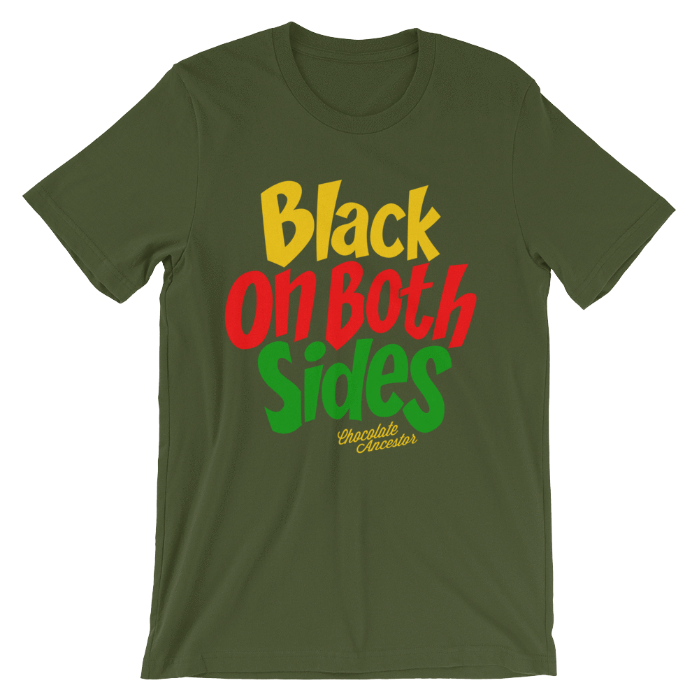 Black on Both Sides (YRG) Short-Sleeve Unisex T-Shirt - Chocolate Ancestor