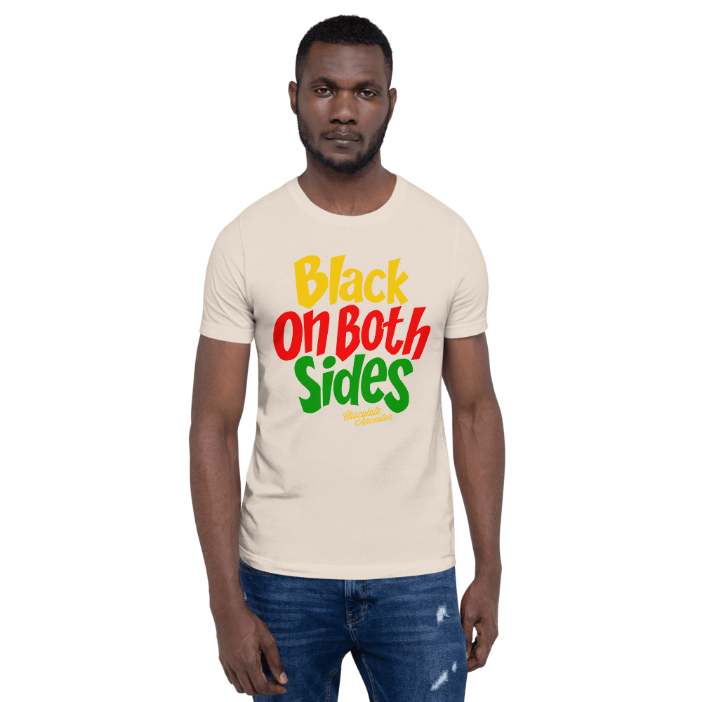 Black on Both Sides (YRG) Short-Sleeve Unisex T-Shirt - Chocolate Ancestor