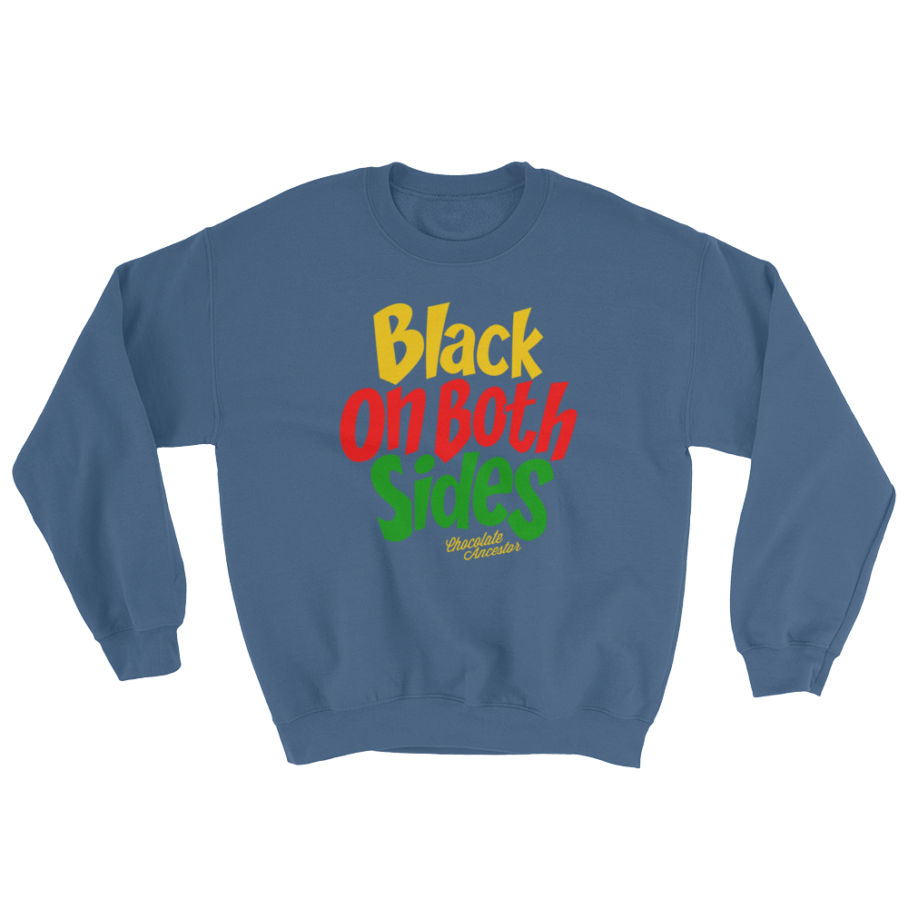 Black on Both Sides (YRG) Unisex Sweatshirt - Chocolate Ancestor