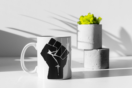 Black Power Fist Mug - Chocolate Ancestor