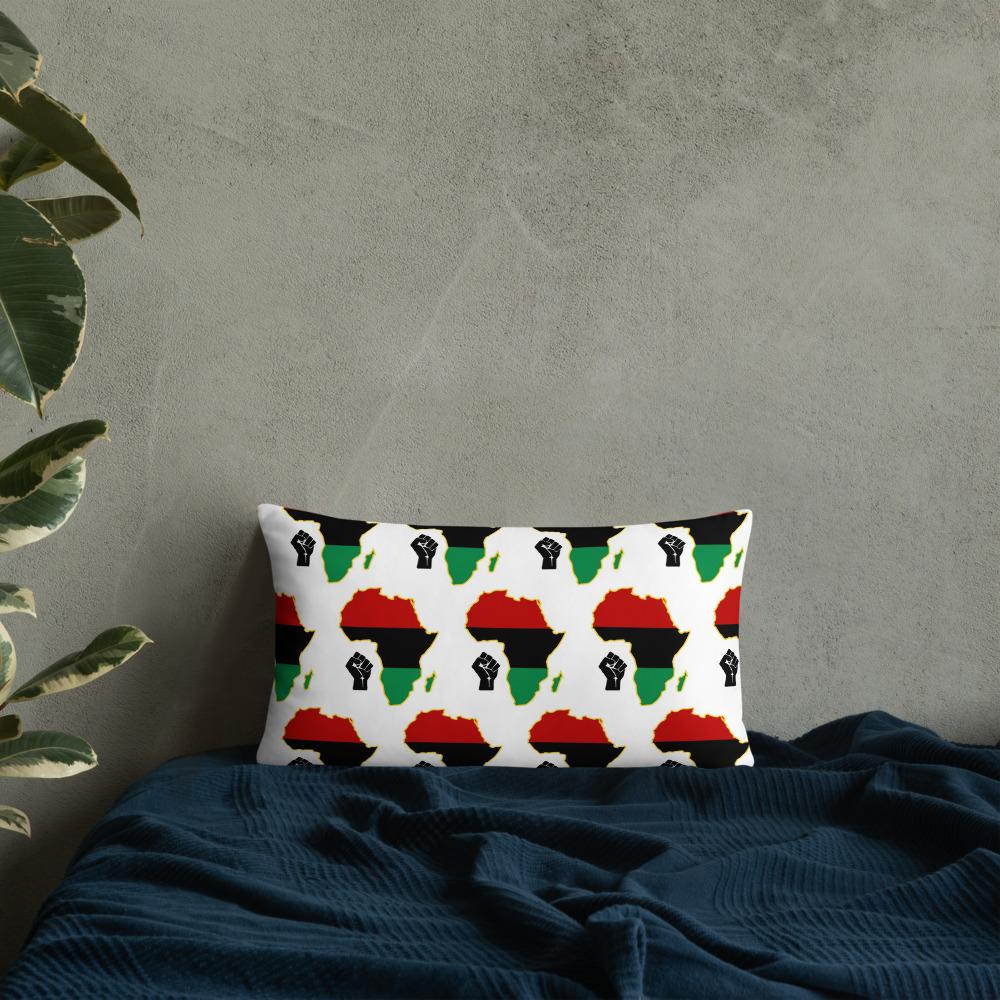 Black Power Pan Africa Basic Pillow - Chocolate Ancestor