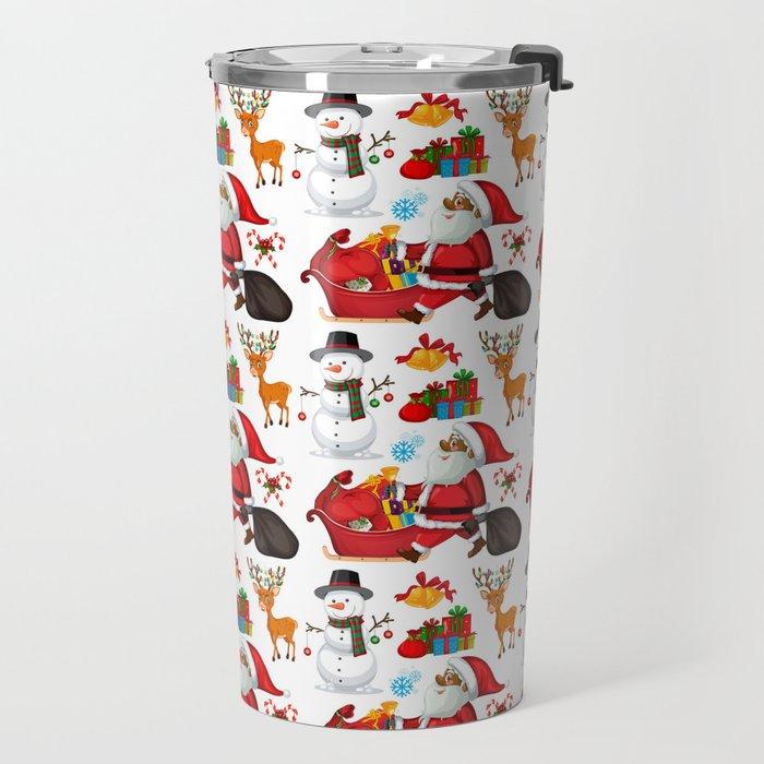 Black Santa and Friends Travel Mug - Chocolate Ancestor