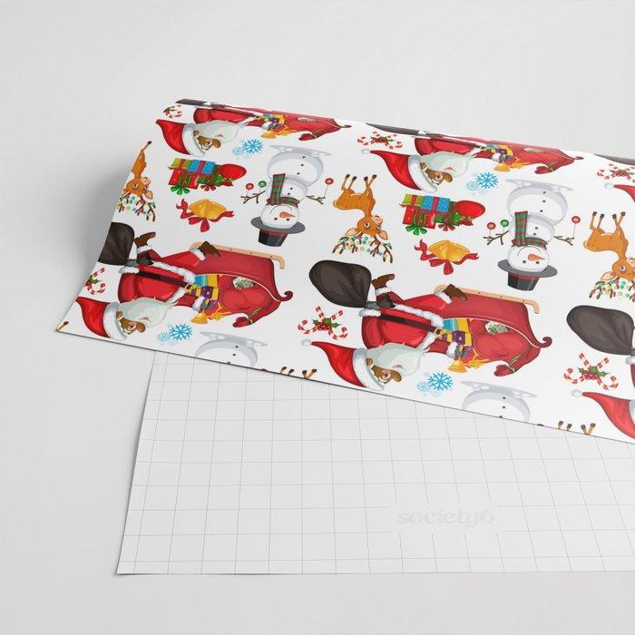 Black Santa & Friends Bespoke Premium Wrapping Paper - Chocolate Ancestor