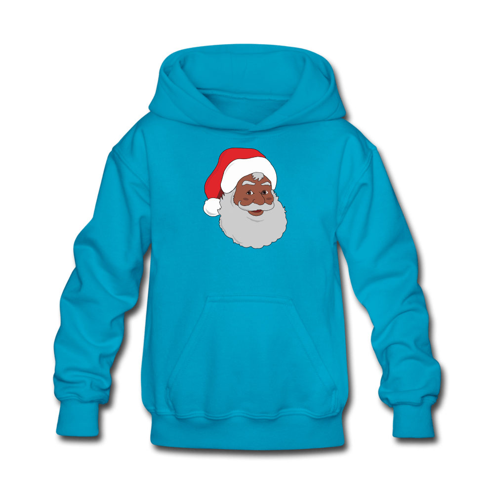 Black Santa Kids' Hoodie - Chocolate Ancestor