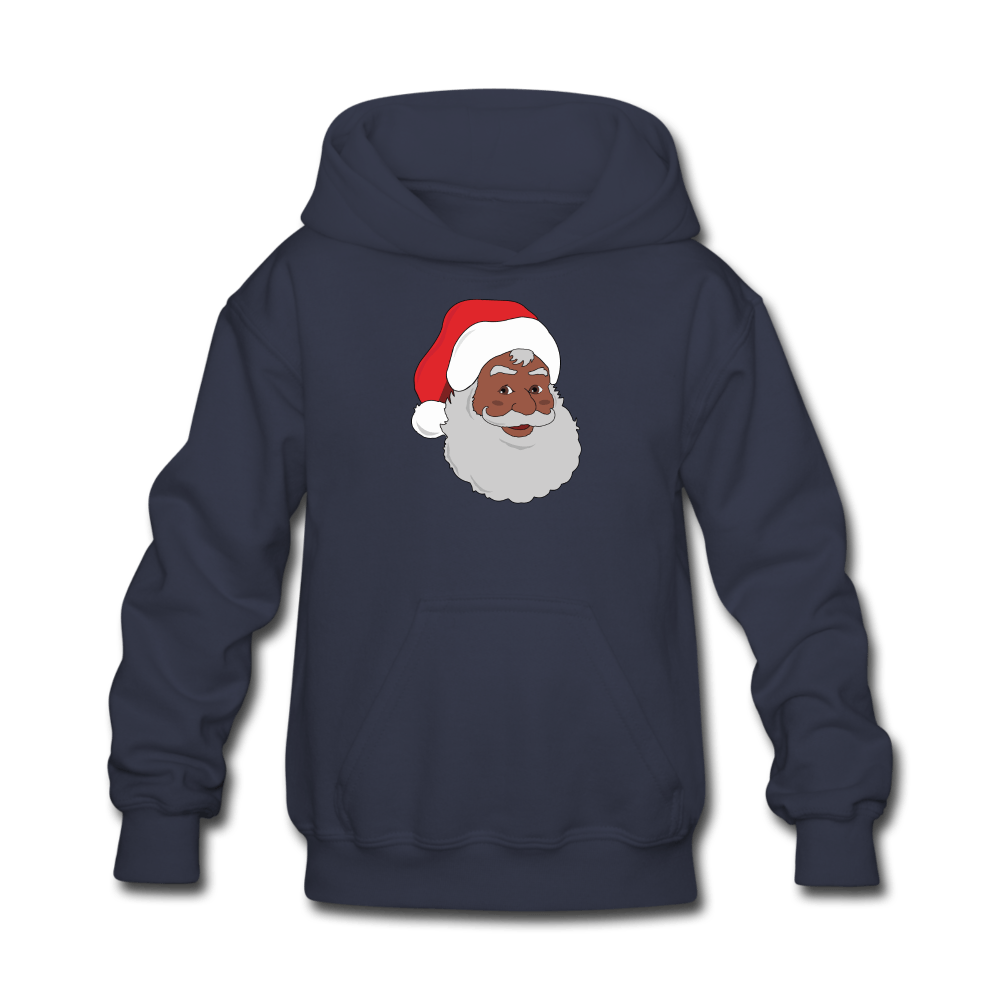 Black Santa Kids' Hoodie - Chocolate Ancestor