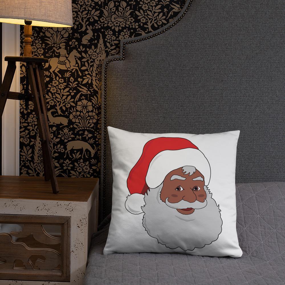 Black Santa Pillow - Chocolate Ancestor