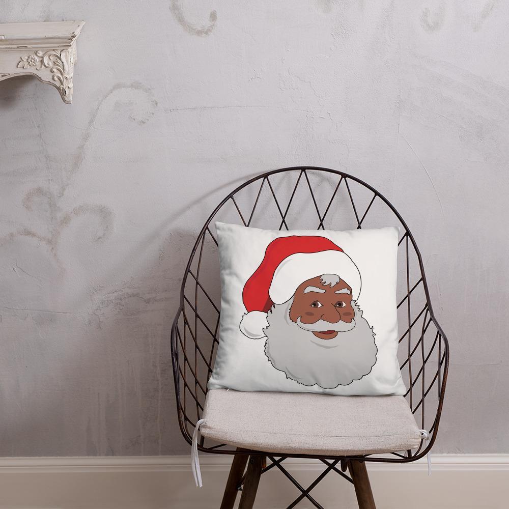 Black Santa Pillow - Chocolate Ancestor