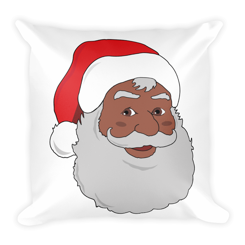 Black Santa Pillow - Chocolate Ancestor