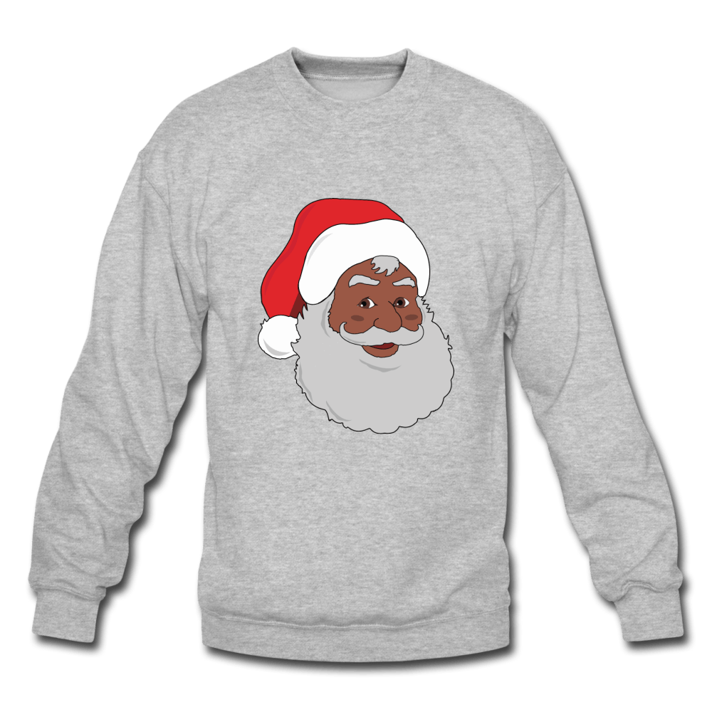 Black Santa Unisex Crewneck Sweatshirt (Style 2) - Chocolate Ancestor