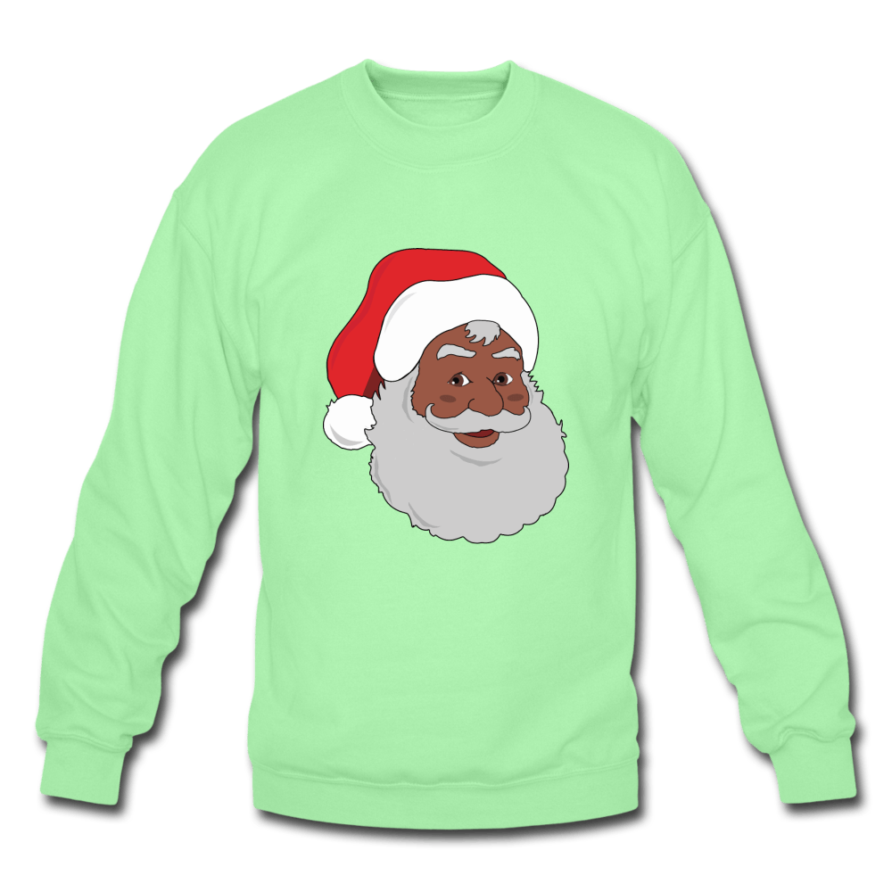 Black Santa Unisex Crewneck Sweatshirt (Style 2) - Chocolate Ancestor