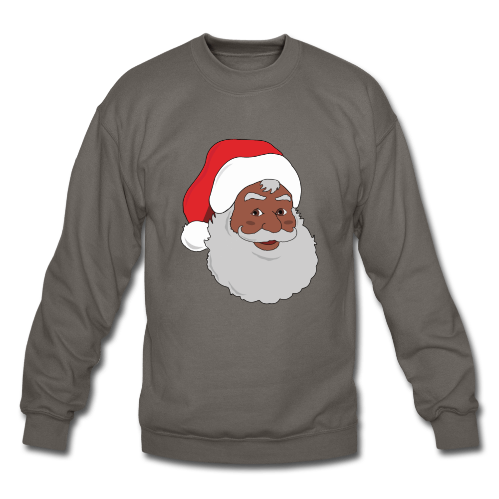 Black Santa Unisex Crewneck Sweatshirt (Style 2) - Chocolate Ancestor