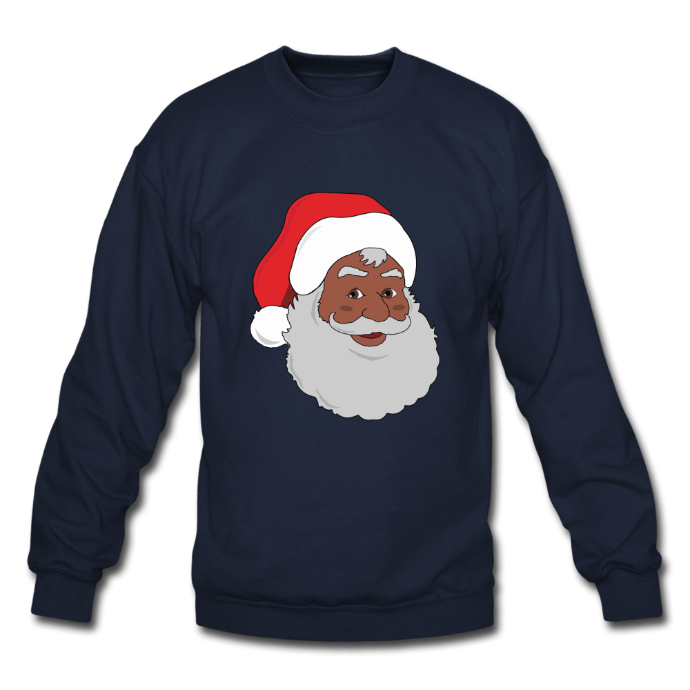 Black Santa Unisex Crewneck Sweatshirt (Style 2) - Chocolate Ancestor