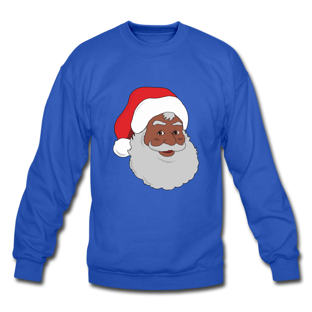 Black Santa Unisex Crewneck Sweatshirt (Style 2) - Chocolate Ancestor