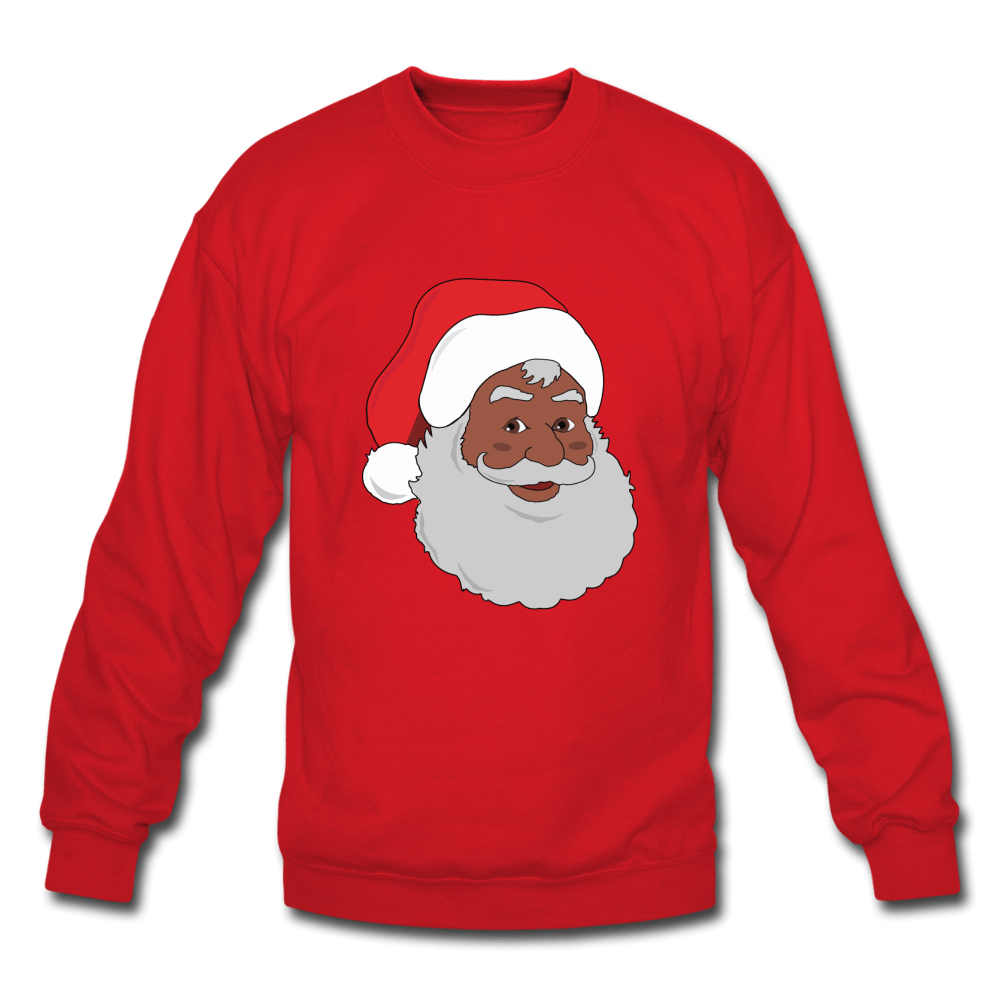 Black Santa Unisex Crewneck Sweatshirt (Style 2) - Chocolate Ancestor