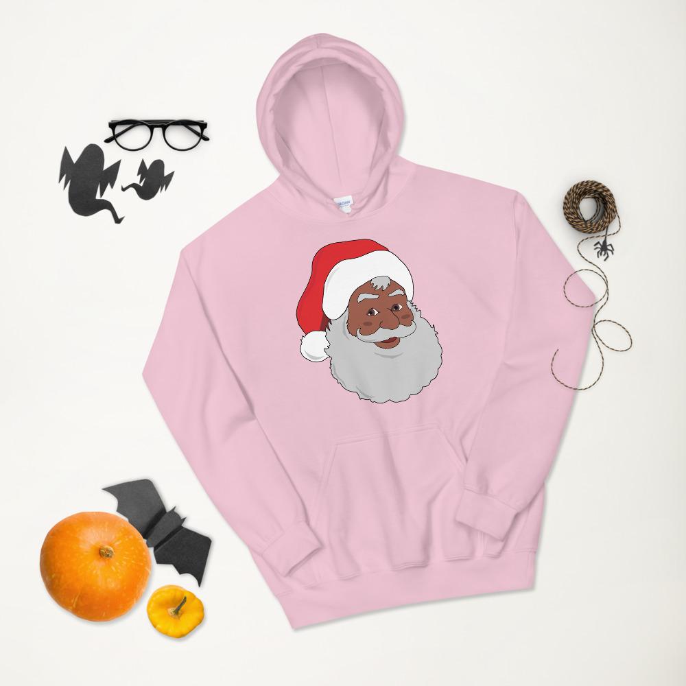 Black Santa Unisex Hoodie - Chocolate Ancestor