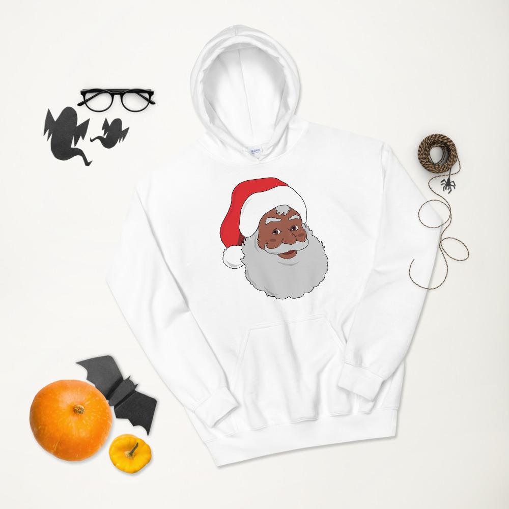 Black Santa Unisex Hoodie - Chocolate Ancestor