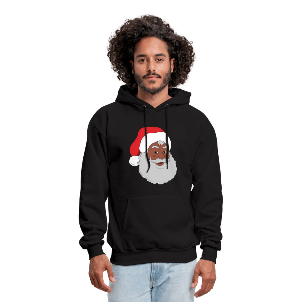 Black Santa Unisex Hoodie (Style 2) - Chocolate Ancestor