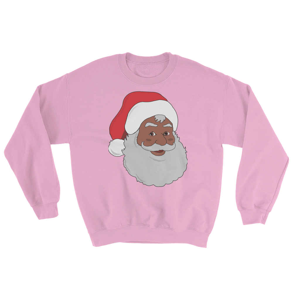 Black Santa Unisex Sweatshirt - Chocolate Ancestor