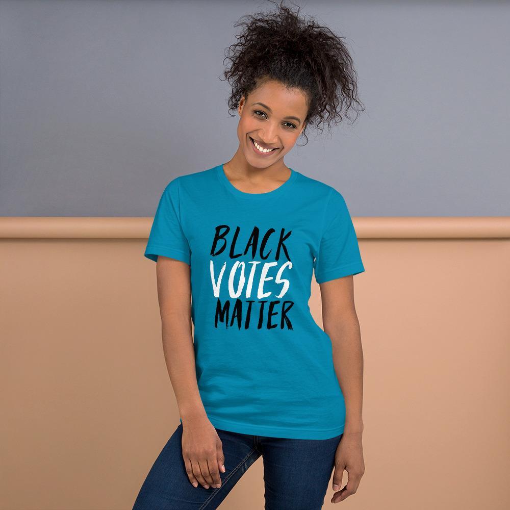 Black Votes Matter Short-Sleeve Unisex T-Shirt - Chocolate Ancestor