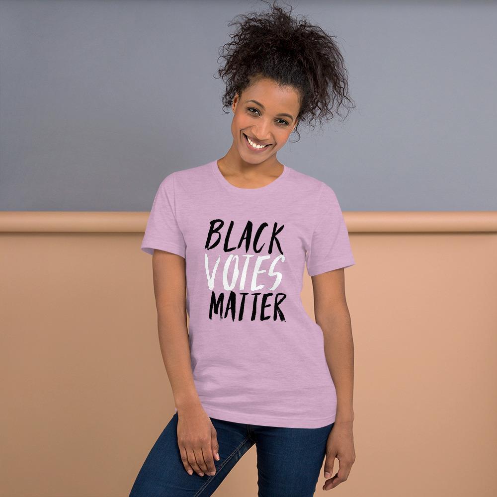 Black Votes Matter Short-Sleeve Unisex T-Shirt - Chocolate Ancestor