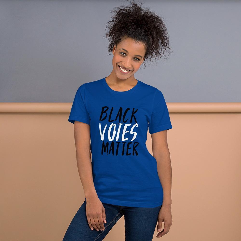 Black Votes Matter Short-Sleeve Unisex T-Shirt - Chocolate Ancestor