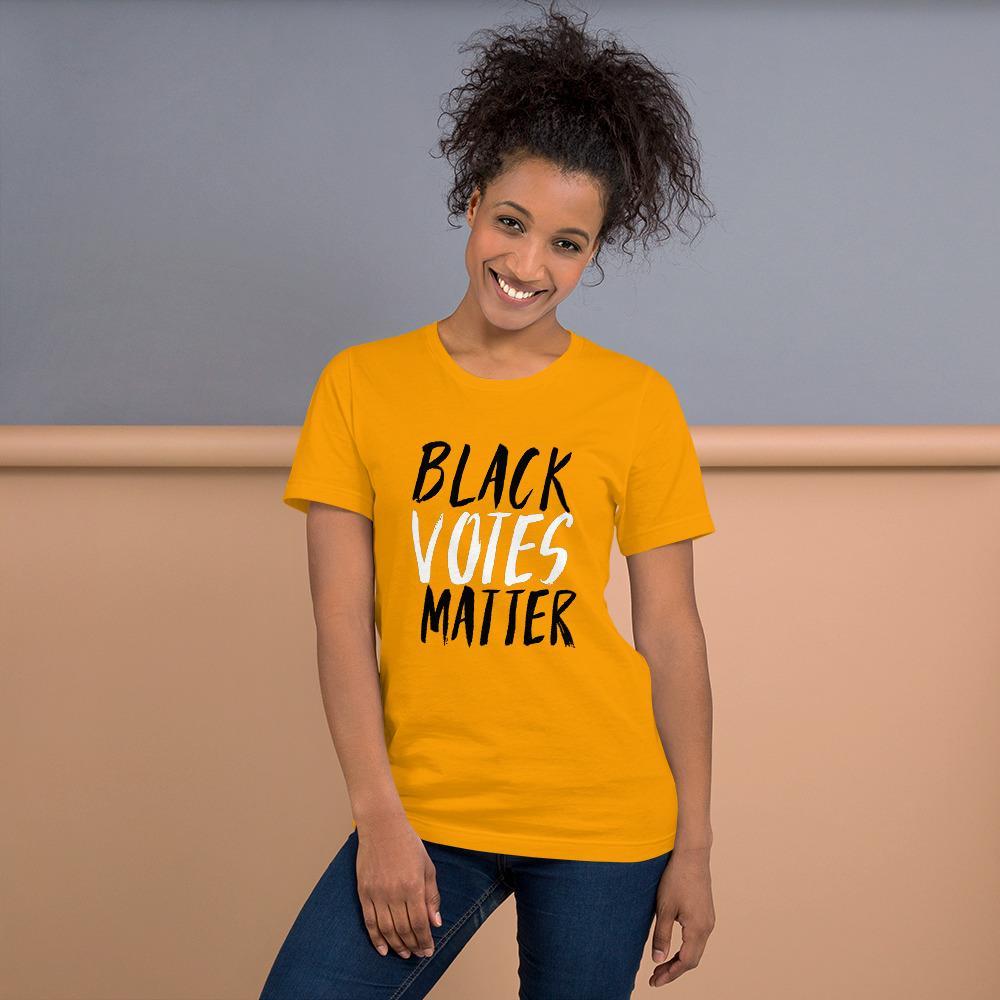 Black Votes Matter Short-Sleeve Unisex T-Shirt - Chocolate Ancestor