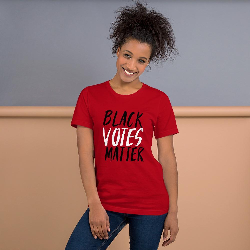 Black Votes Matter Short-Sleeve Unisex T-Shirt - Chocolate Ancestor