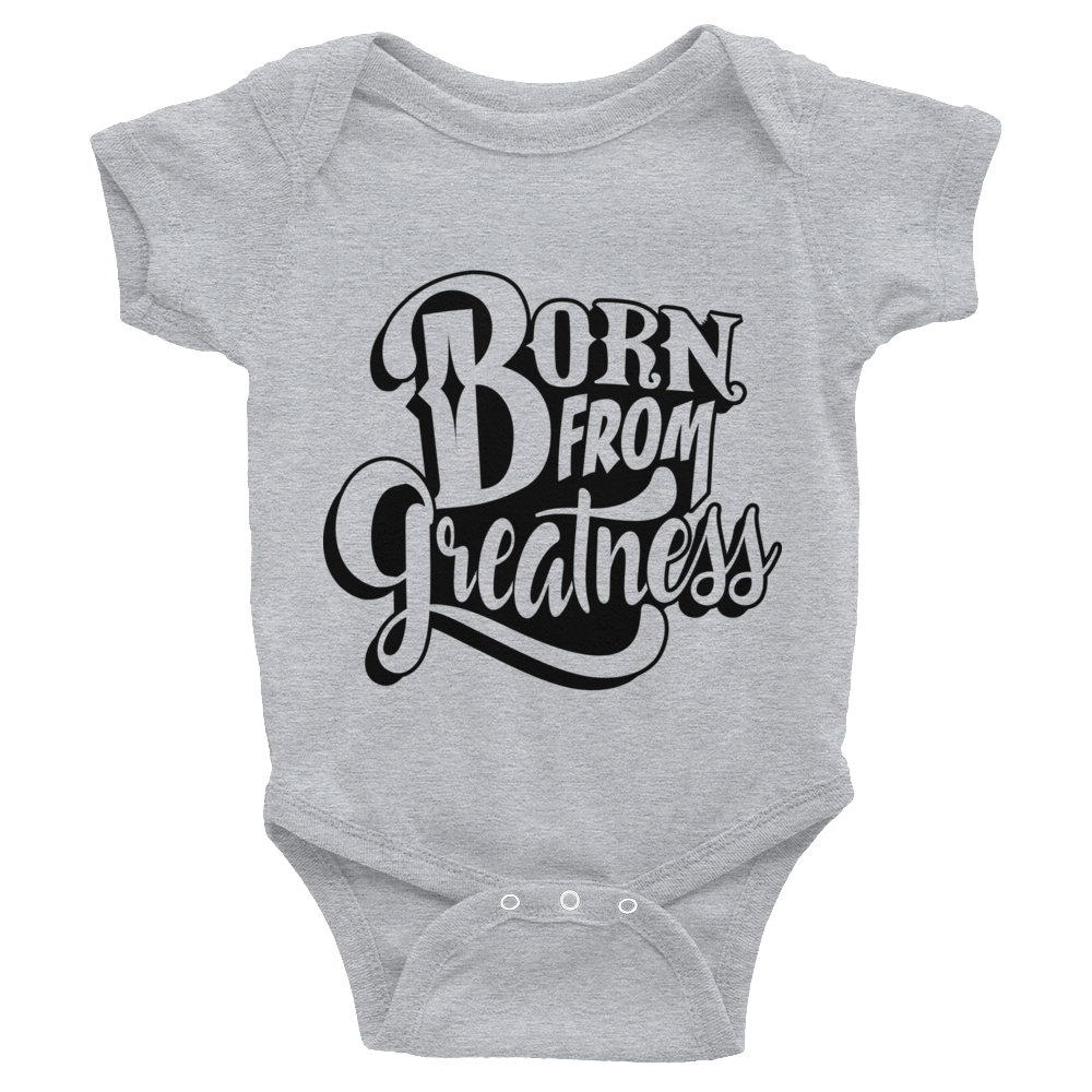 Born From Greatness Infant Bodysuit - Chocolate Ancestor