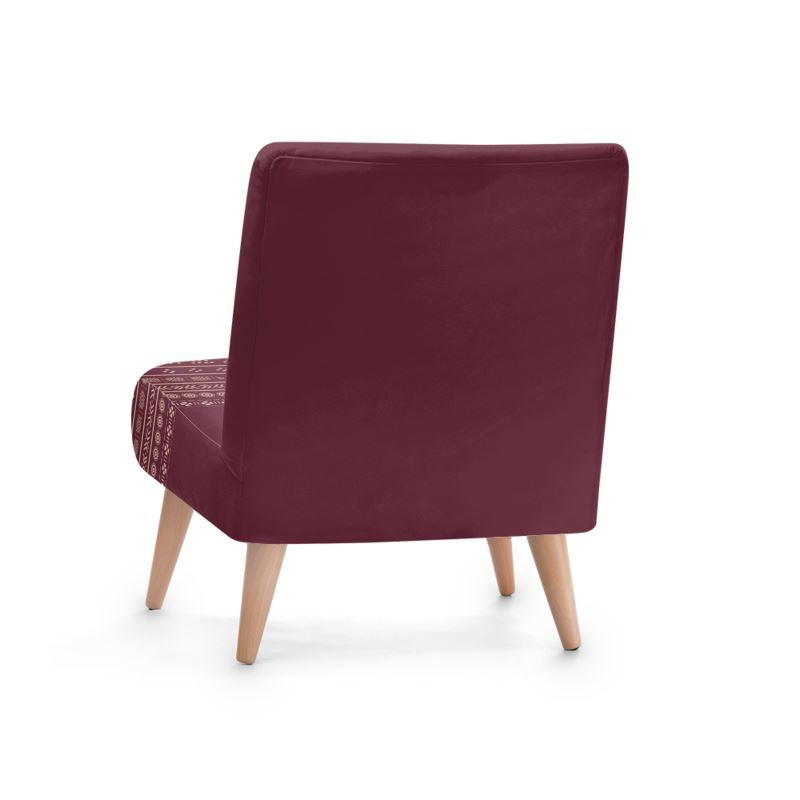 Cabernet Mudcloth Boho Occasional Chair - Chocolate Ancestor