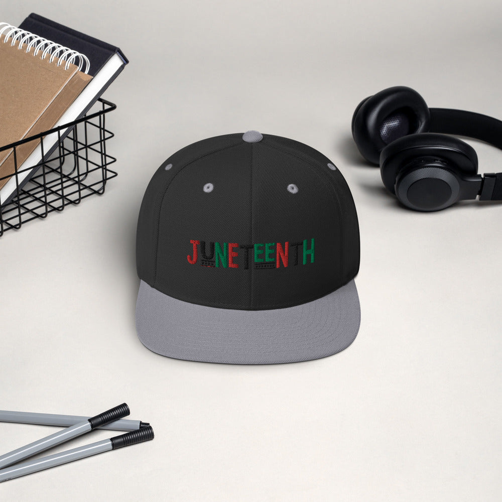 Juneteenth Pan African RBG Snapback Hat