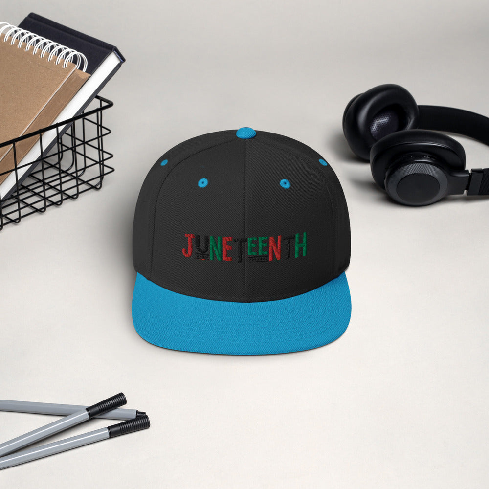 Juneteenth Pan African RBG Snapback Hat