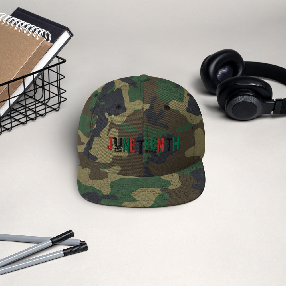 Juneteenth Pan African RBG Snapback Hat