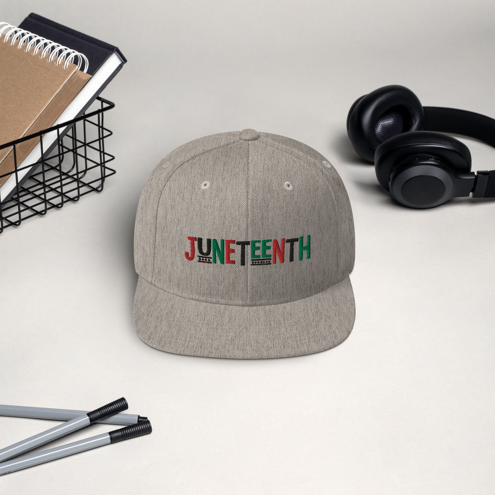 Juneteenth Pan African RBG Snapback Hat