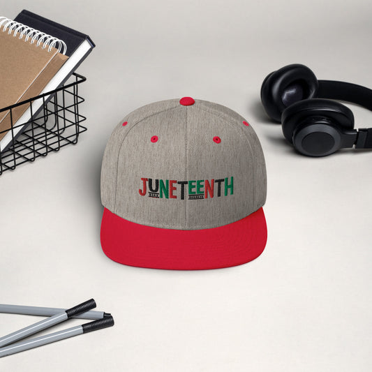 Juneteenth Pan African RBG Snapback Hat